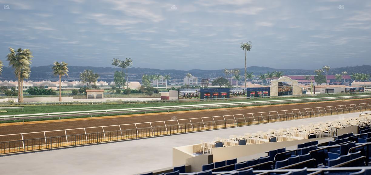 Del Mar Thoroughbred Club - Section Stretch Run Box 67 D Lvl 2 Seat View