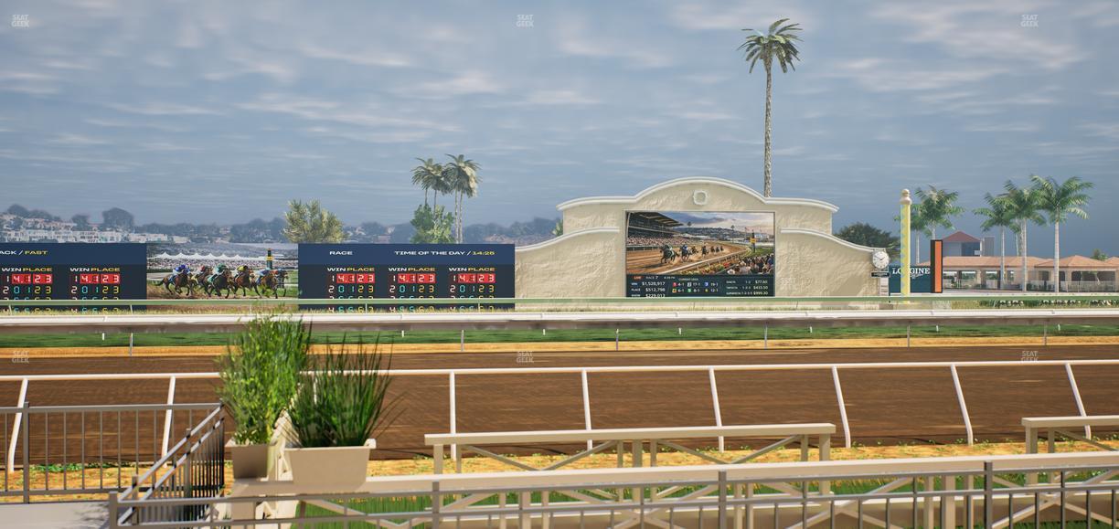 Del Mar Thoroughbred Club - Section Stretch Run Box 7 A Lvl 1 Seat View
