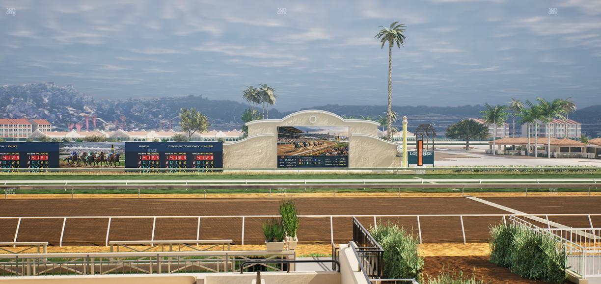 Del Mar Thoroughbred Club - Section Stretch Run Box 7 A Lvl 2 Seat View