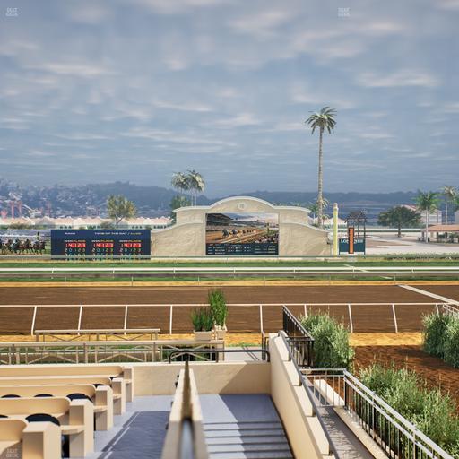 Del Mar Thoroughbred Club - Section Stretch Run Box 7 A Lvl 2 Seat View