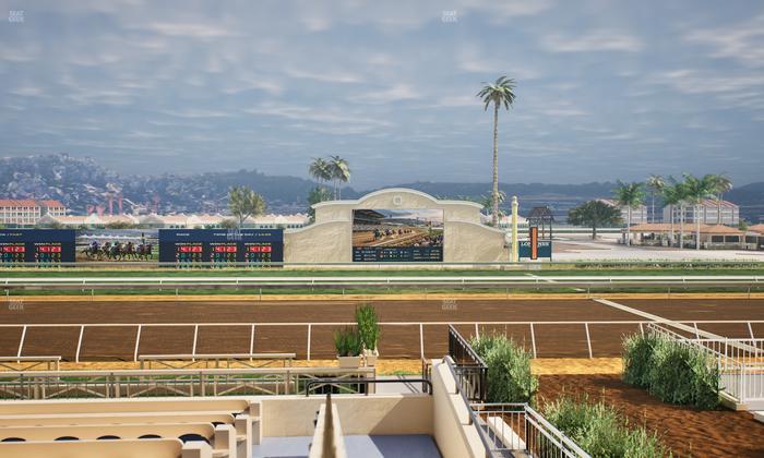 Del Mar Thoroughbred Club - Section Stretch Run Box 7 A Lvl 2 Seat View