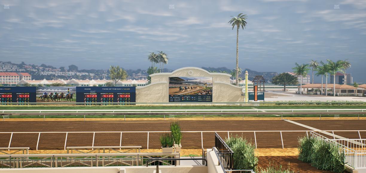 Del Mar Thoroughbred Club - Section Stretch Run Box 7 A Lvl 2 Seat View