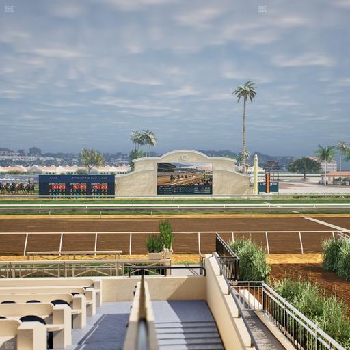 Del Mar Thoroughbred Club - Section Stretch Run Box 7 A Lvl 2 Seat View