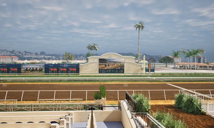 Del Mar Thoroughbred Club - Section Stretch Run Box 7 A Lvl 2 Seat View