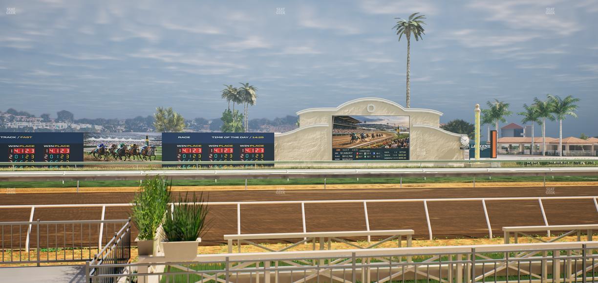 Del Mar Thoroughbred Club - Section Stretch Run Box 7 B Lvl 1 Seat View