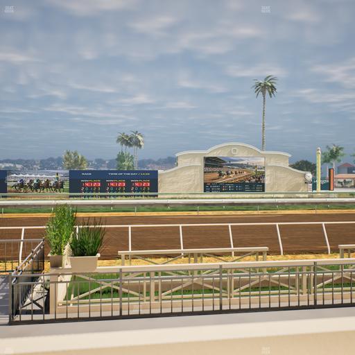 Del Mar Thoroughbred Club - Section Stretch Run Box 7 B Lvl 1 Seat View