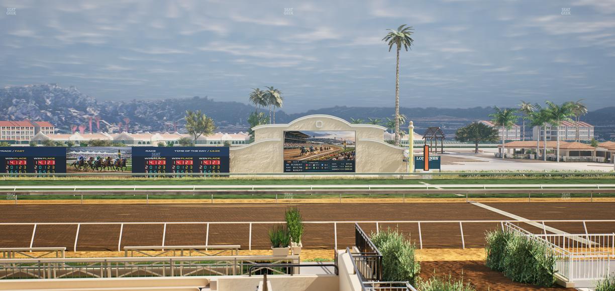 Del Mar Thoroughbred Club - Section Stretch Run Box 7 B Lvl 2 Seat View