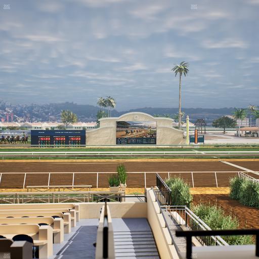 Del Mar Thoroughbred Club - Section Stretch Run Box 7 B Lvl 2 Seat View