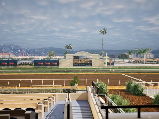 Del Mar Thoroughbred Club - Section Stretch Run Box 7 B Lvl 2 Seat View