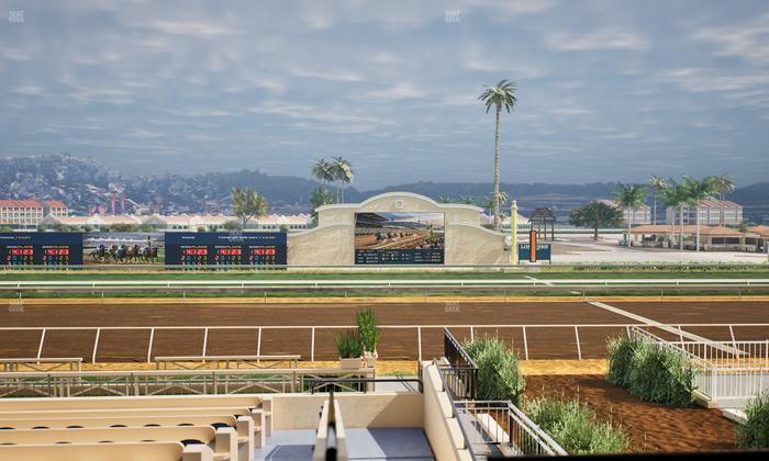 Del Mar Thoroughbred Club - Section Stretch Run Box 7 B Lvl 2 Seat View