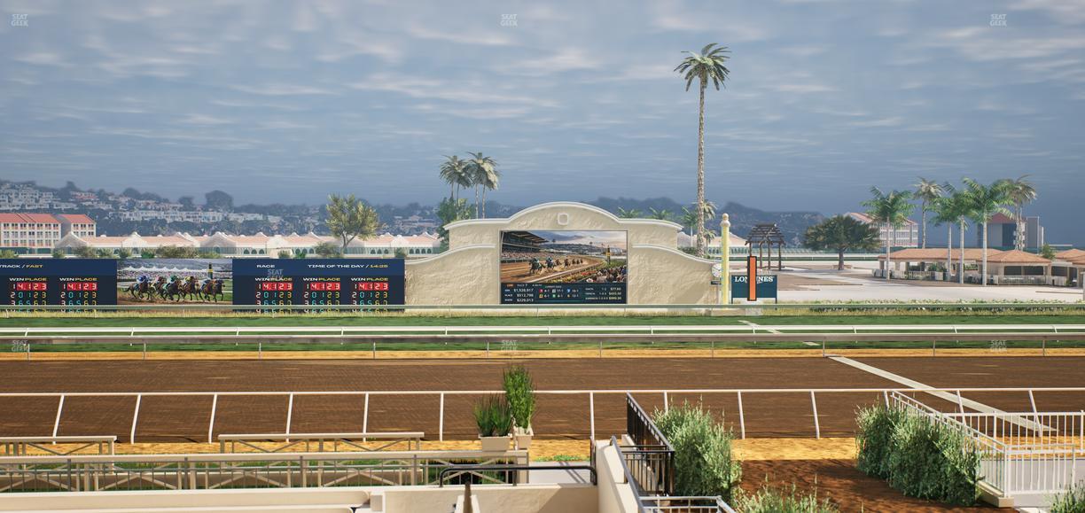 Del Mar Thoroughbred Club - Section Stretch Run Box 7 B Lvl 2 Seat View