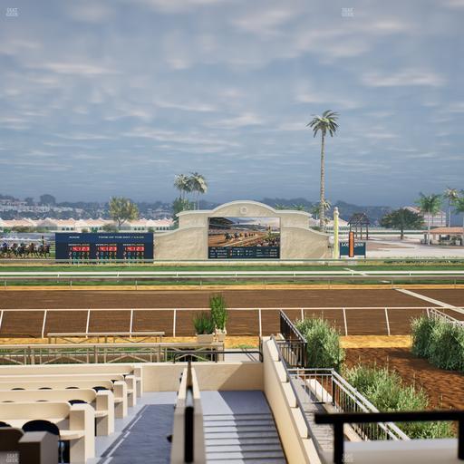 Del Mar Thoroughbred Club - Section Stretch Run Box 7 B Lvl 2 Seat View
