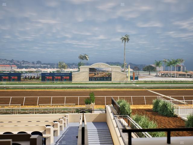 Del Mar Thoroughbred Club - Section Stretch Run Box 7 B Lvl 2 Seat View