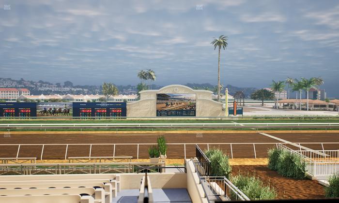 Del Mar Thoroughbred Club - Section Stretch Run Box 7 B Lvl 2 Seat View