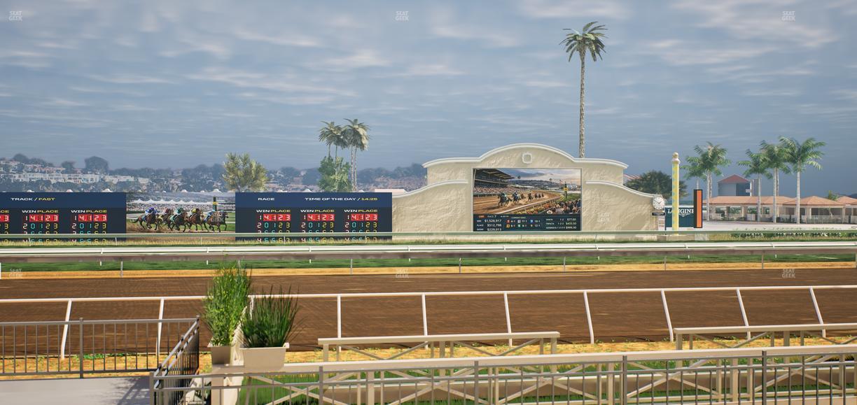 Del Mar Thoroughbred Club - Section Stretch Run Box 7 C Lvl 1 Seat View
