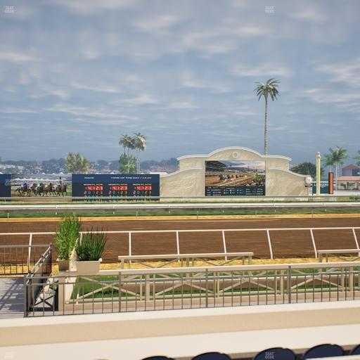 Del Mar Thoroughbred Club - Section Stretch Run Box 7 C Lvl 1 Seat View