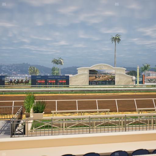 Del Mar Thoroughbred Club - Section Stretch Run Box 7 C Lvl 1 Seat View
