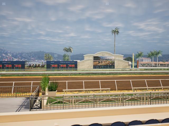 Del Mar Thoroughbred Club - Section Stretch Run Box 7 C Lvl 1 Seat View