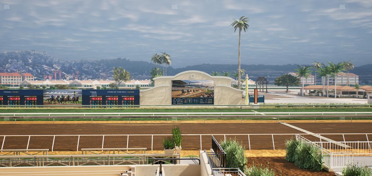 Del Mar Thoroughbred Club - Section Stretch Run Box 7 C Lvl 2 Seat View