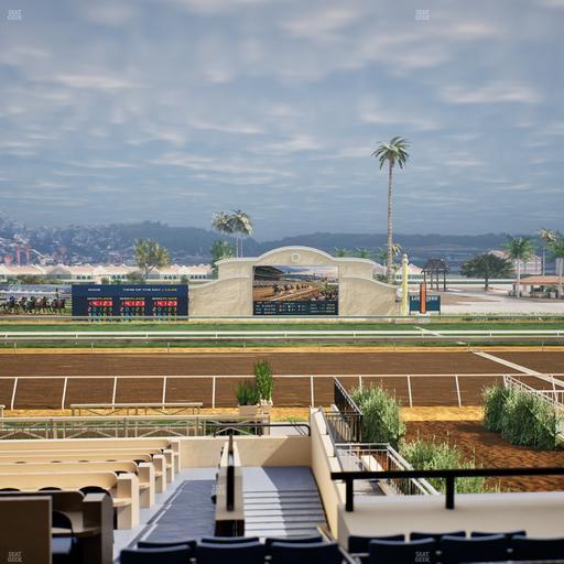 Del Mar Thoroughbred Club - Section Stretch Run Box 7 C Lvl 2 Seat View