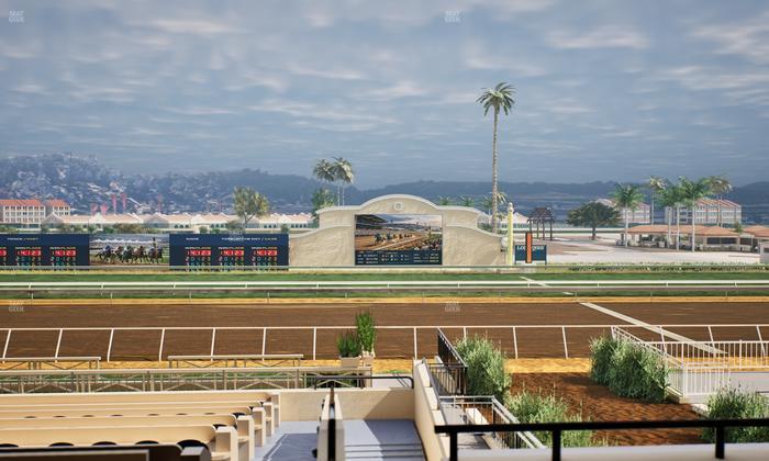 Del Mar Thoroughbred Club - Section Stretch Run Box 7 C Lvl 2 Seat View