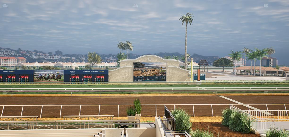 Del Mar Thoroughbred Club - Section Stretch Run Box 7 C Lvl 2 Seat View