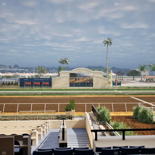 Del Mar Thoroughbred Club - Section Stretch Run Box 7 C Lvl 2 Seat View
