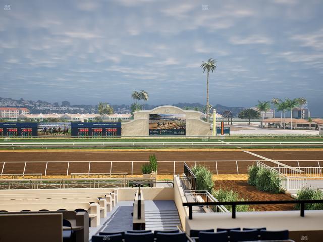 Del Mar Thoroughbred Club - Section Stretch Run Box 7 C Lvl 2 Seat View