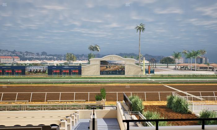 Del Mar Thoroughbred Club - Section Stretch Run Box 7 C Lvl 2 Seat View