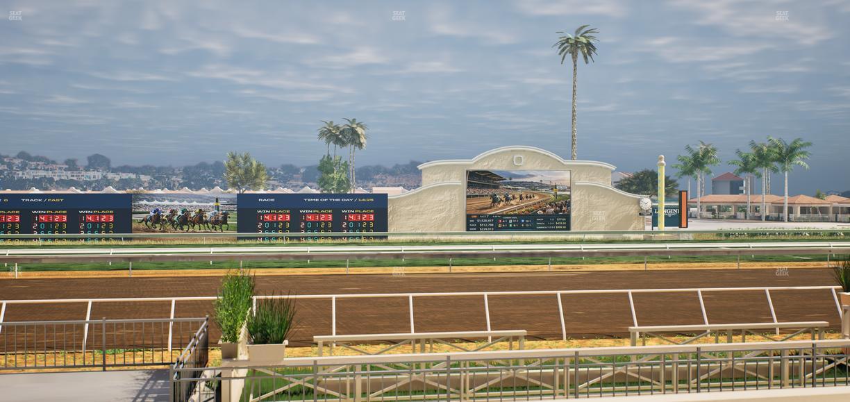Del Mar Thoroughbred Club - Section Stretch Run Box 7 D Lvl 1 Seat View