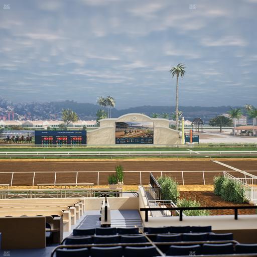 Del Mar Thoroughbred Club - Section Stretch Run Box 7 D Lvl 2 Seat View