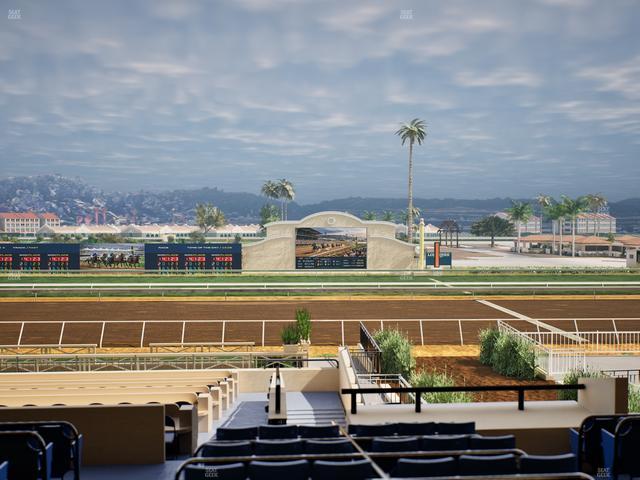 Del Mar Thoroughbred Club - Section Stretch Run Box 7 D Lvl 2 Seat View