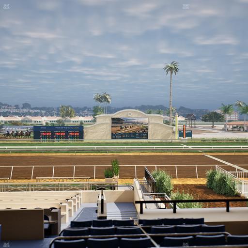 Del Mar Thoroughbred Club - Section Stretch Run Box 7 D Lvl 2 Seat View