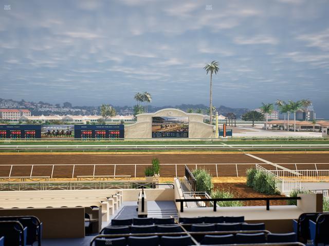 Del Mar Thoroughbred Club - Section Stretch Run Box 7 D Lvl 2 Seat View