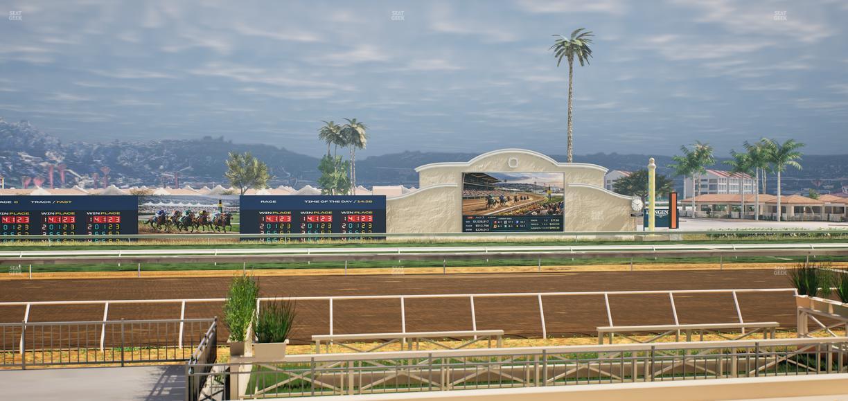 Del Mar Thoroughbred Club - Section Stretch Run Box 7 E Lvl 1 Seat View