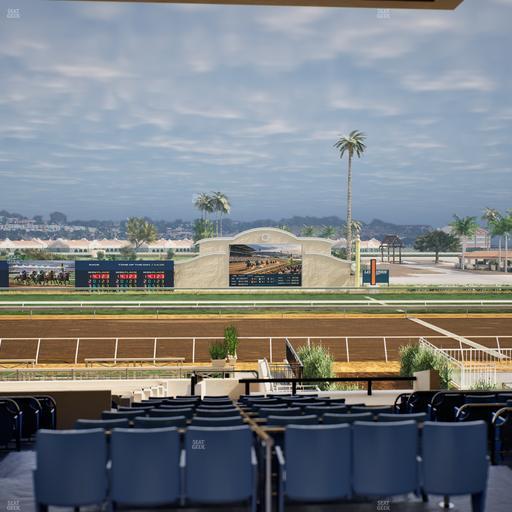 Del Mar Thoroughbred Club - Section Stretch Run Box 7 E Lvl 3 Seat View