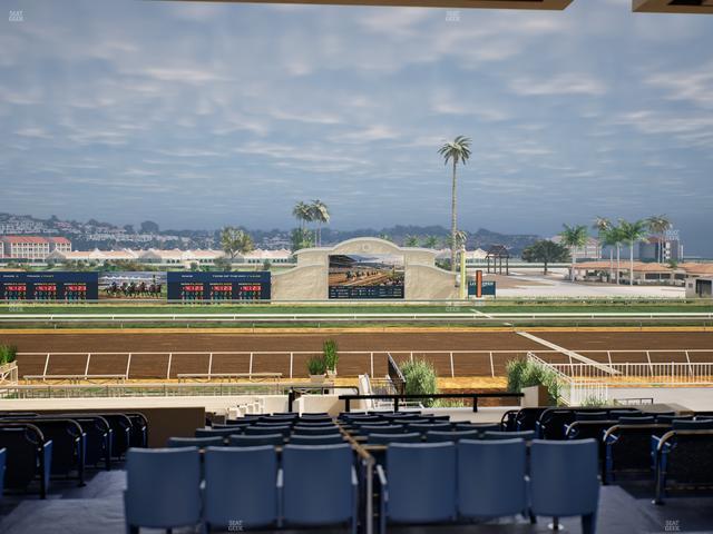 Del Mar Thoroughbred Club - Section Stretch Run Box 7 E Lvl 3 Seat View
