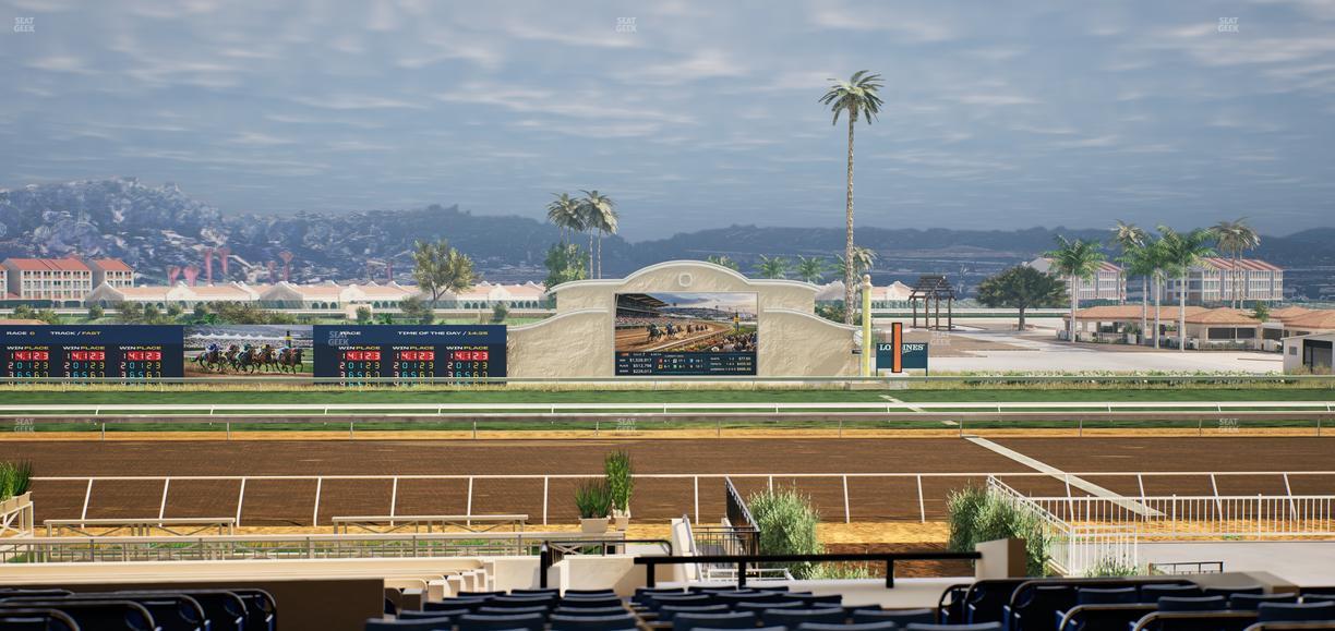 Del Mar Thoroughbred Club - Section Stretch Run Box 7 E Lvl 3 Seat View