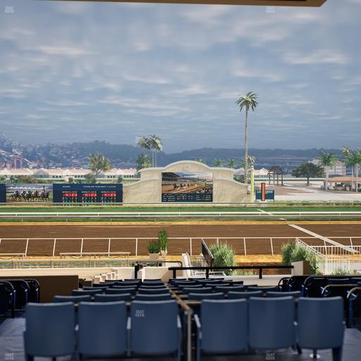 Del Mar Thoroughbred Club - Section Stretch Run Box 7 E Lvl 3 Seat View