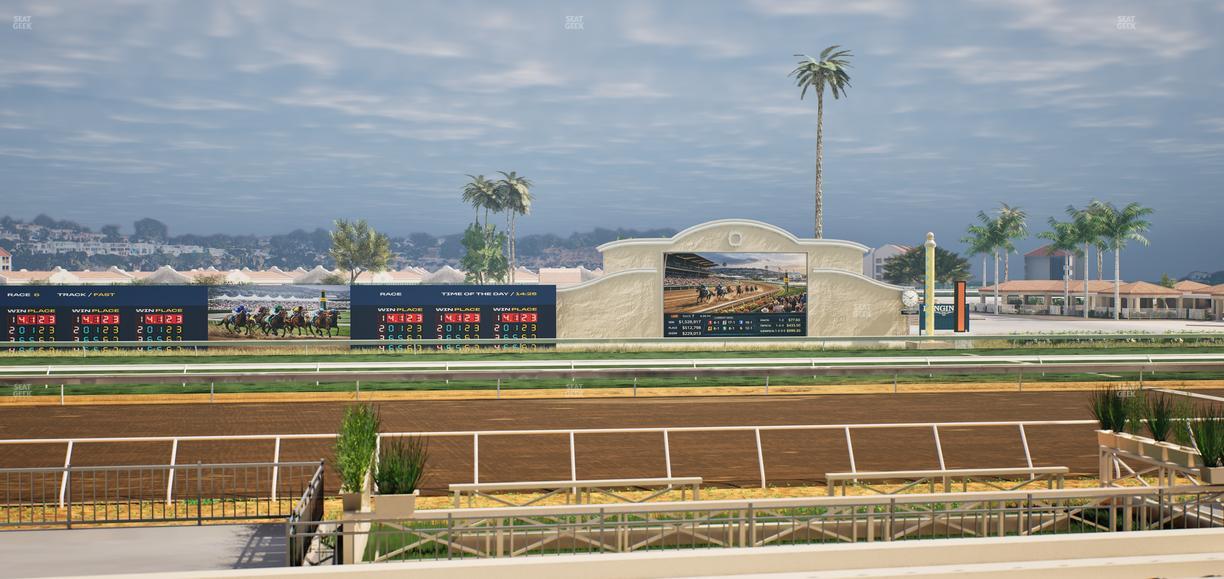Del Mar Thoroughbred Club - Section Stretch Run Box 7 F Lvl 1 Seat View