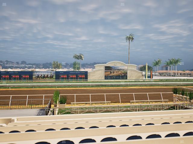 Del Mar Thoroughbred Club - Section Stretch Run Box 7 F Lvl 1 Seat View