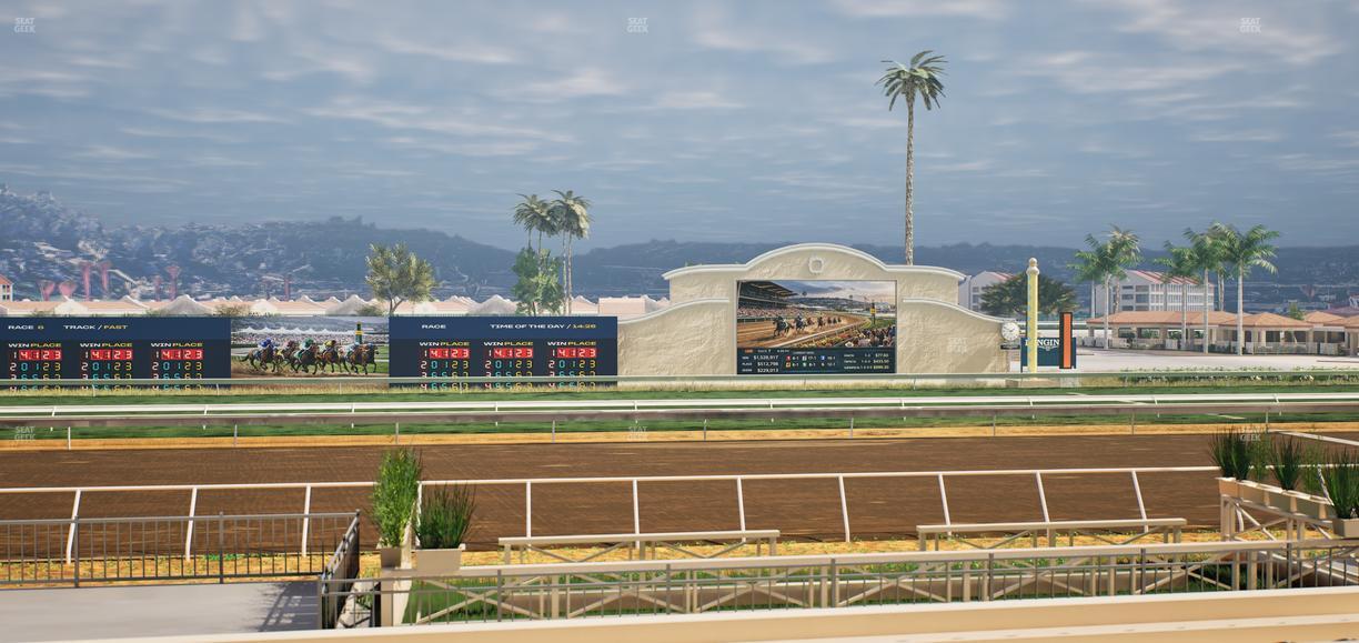 Del Mar Thoroughbred Club - Section Stretch Run Box 7 F Lvl 1 Seat View