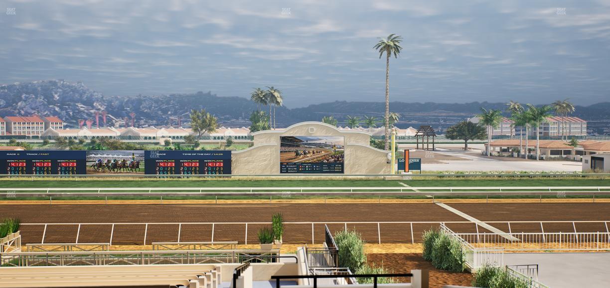 Del Mar Thoroughbred Club - Section Stretch Run Box 7 G Lvl 3 Seat View