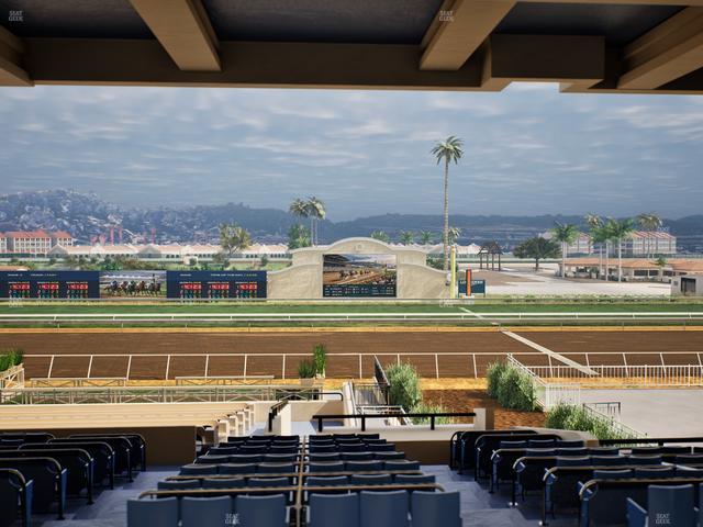 Del Mar Thoroughbred Club - Section Stretch Run Box 7 G Lvl 3 Seat View