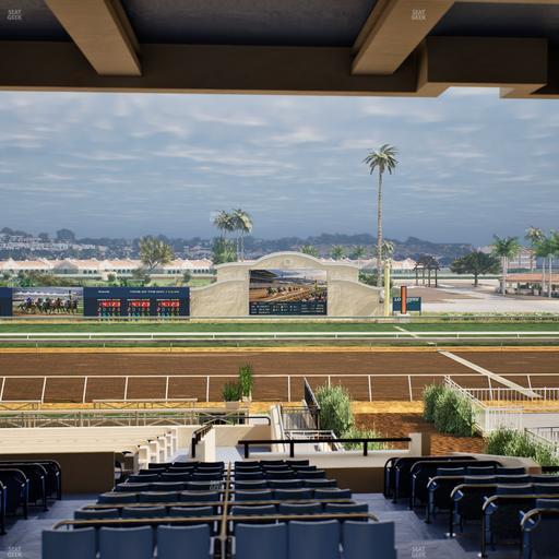 Del Mar Thoroughbred Club - Section Stretch Run Box 7 G Lvl 3 Seat View