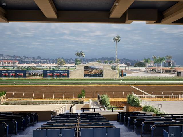 Del Mar Thoroughbred Club - Section Stretch Run Box 7 G Lvl 3 Seat View