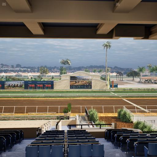 Del Mar Thoroughbred Club - Section Stretch Run Box 7 H Lvl 3 Seat View