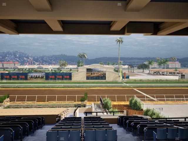 Del Mar Thoroughbred Club - Section Stretch Run Box 7 H Lvl 3 Seat View