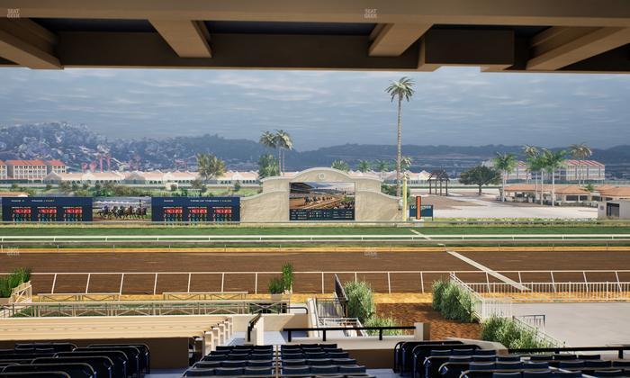 Del Mar Thoroughbred Club - Section Stretch Run Box 7 H Lvl 3 Seat View