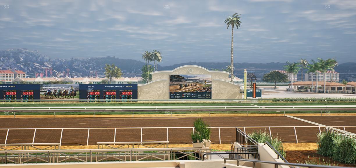 Del Mar Thoroughbred Club - Section Stretch Run Box 8 A Lvl 2 Seat View